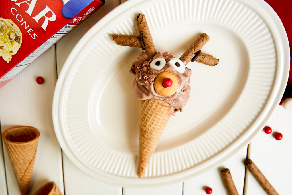Adorable Joy Cone Reindeer