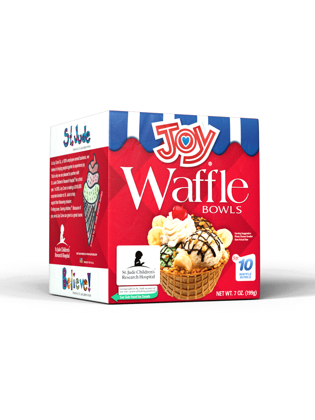 10ct. Waffle Bowls box