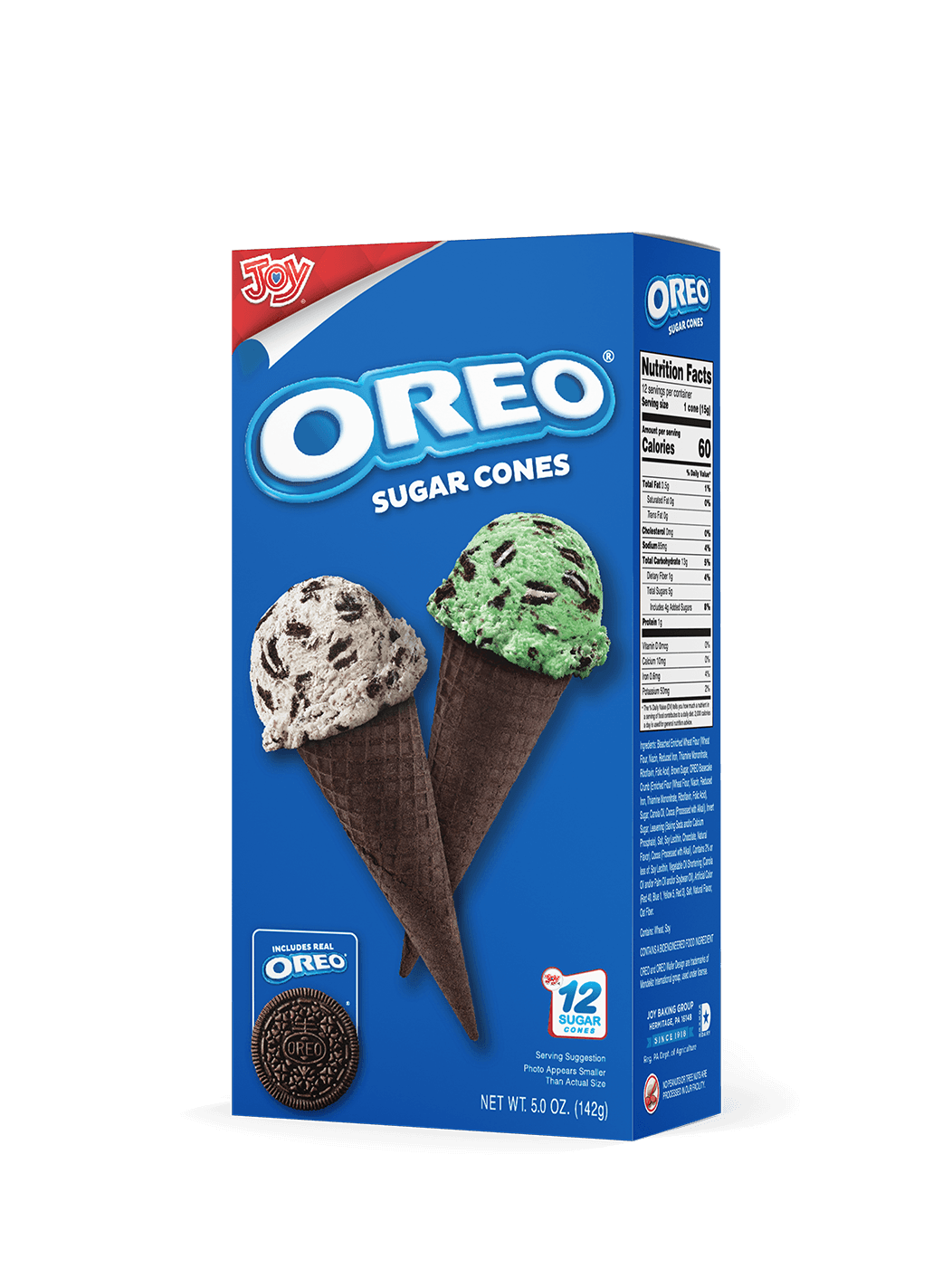 12ct. OREO Sugar Cones box
