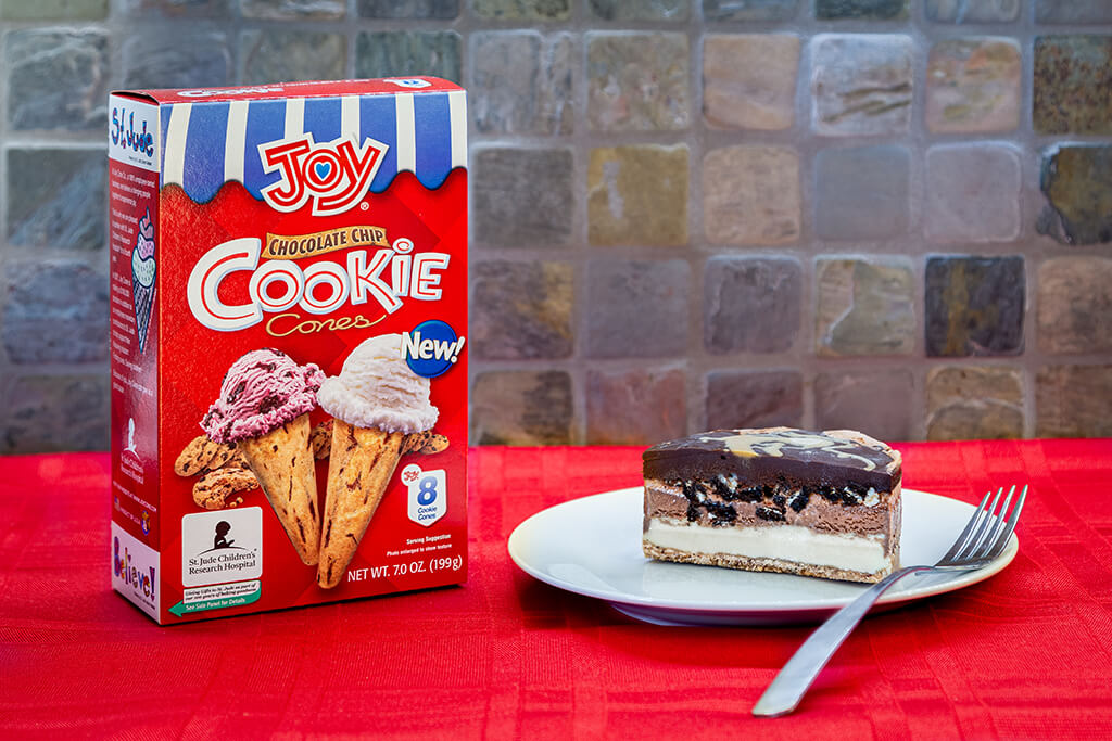 Mini Ice Cream Cakes With Chocolate Chip Cookie Cone Crust
