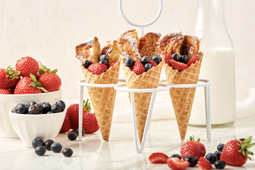 Breakfast Waffle Cones