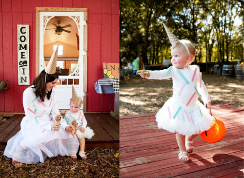 Creative Halloween Ice Cream Cone Costume